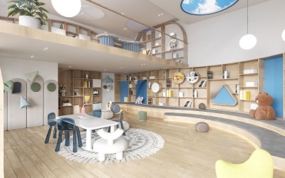 现代儿童娱乐室3D模型下载